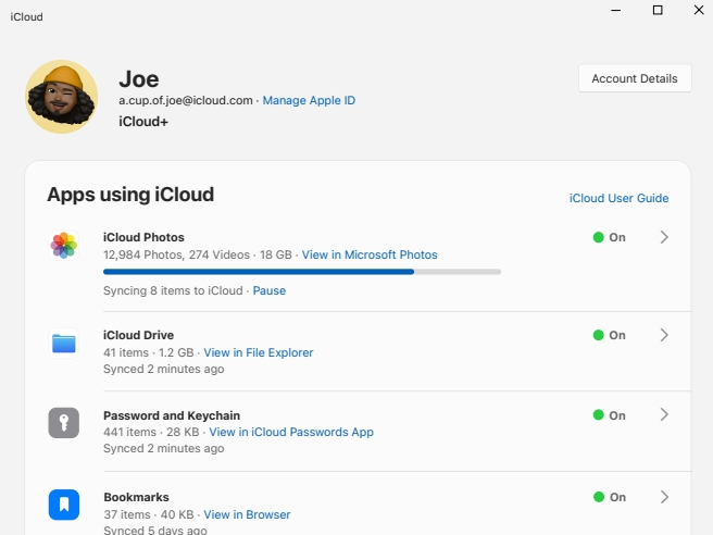 Apple Streamlines the Windows Experience with Redesigned iCloud and Split iTunes App 1 Apple iCloud