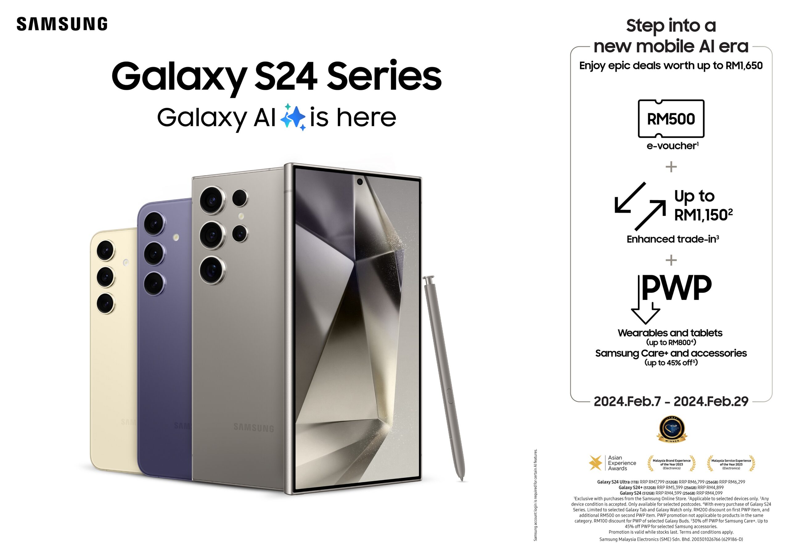 Samsung Galaxy S24 Series Lands in Malaysia, Boasting AI Power and Exclusive Deals 1 Galaxy S24 series launch promo scaled