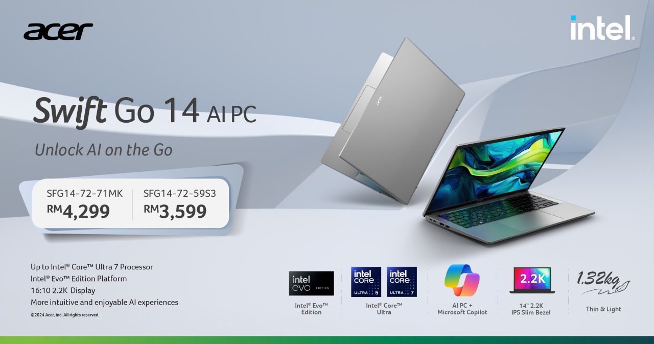 AI-ready Acer Swift Go 14 Launched In Malaysia 3 Acer Swift Go 14 Banner