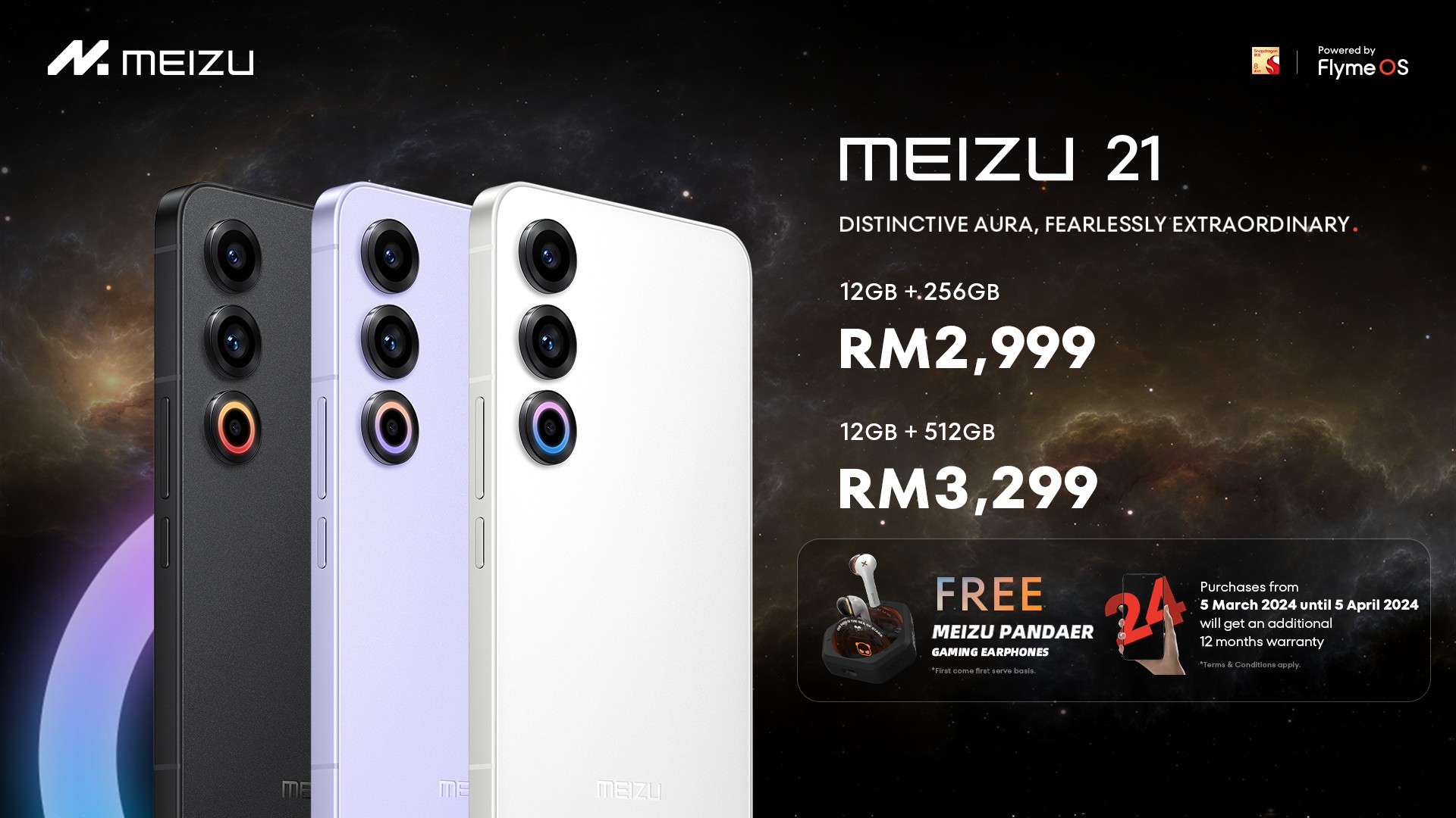 Meizu Unveils The Meizu 21 In Malaysia; Features Snapdragon 8 Gen 3 And Dynamic Ring 3 Meizu 21 Price