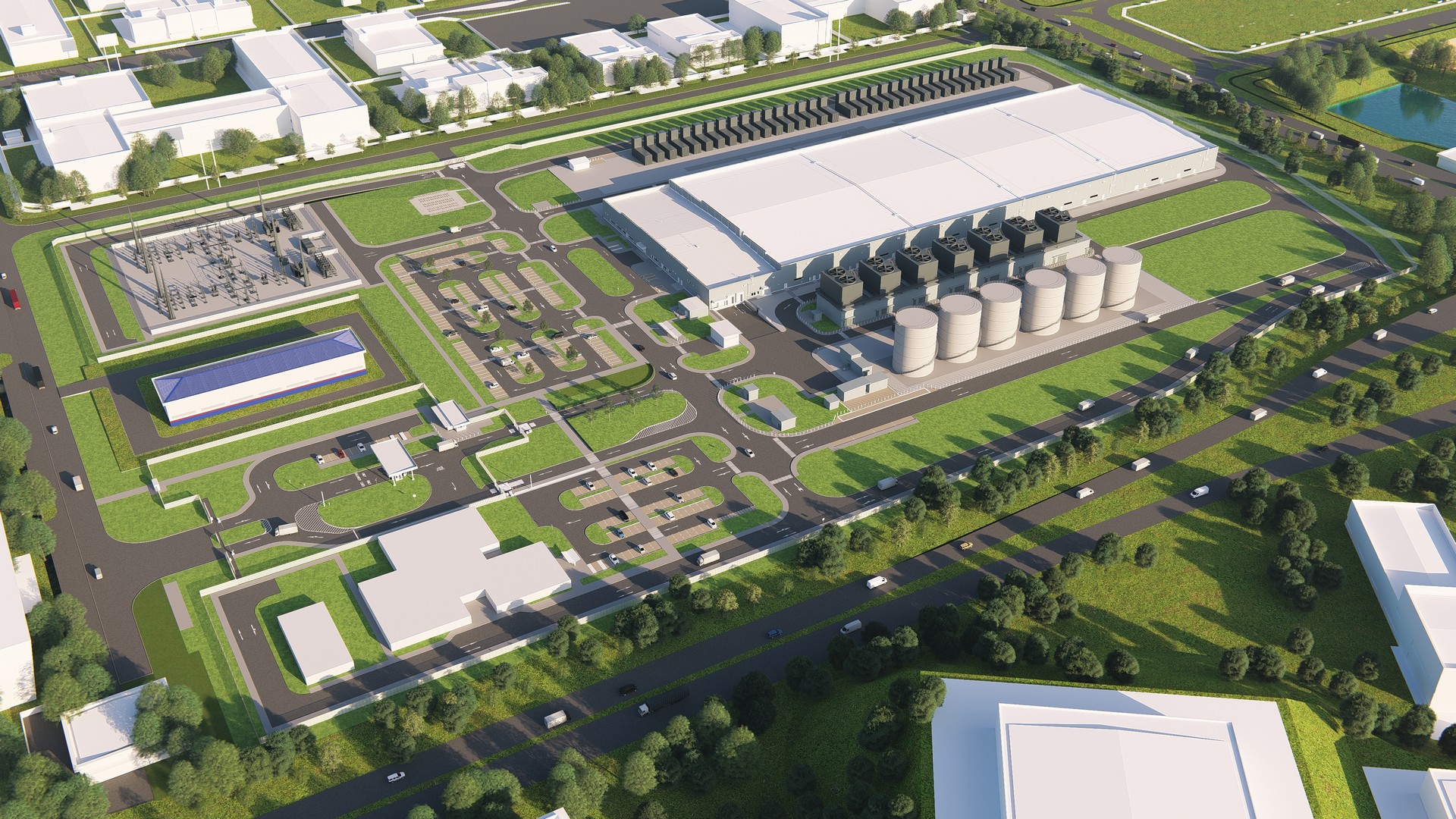 Google Pours USD2 Billion into Malaysia's Digital Future, Includes A Data Centre and Google Cloud Region 1 Aerial View Artist impression of Googles first data center and Google Cloud region in Malaysia