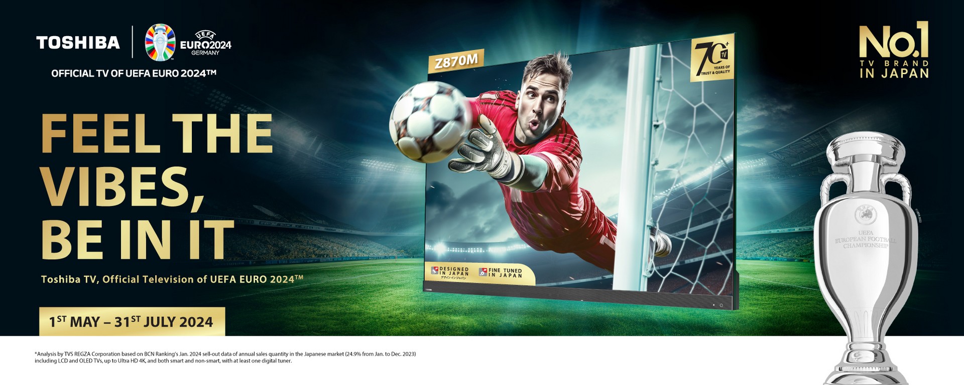 Toshiba TV Brings The Euro Cup Excitement Home With Feel The Vibe, Be In It Program 1 Toshiba TV EURO 2024 Feel The Vibes Be In It