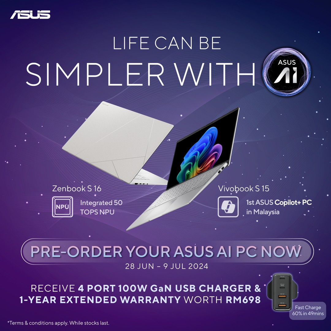 New AI-Powered ASUS Vivobook S 15 is Now Open for Pre-order in Malaysia 3 ASUS Vivobook S 15 S5507 Pre Order