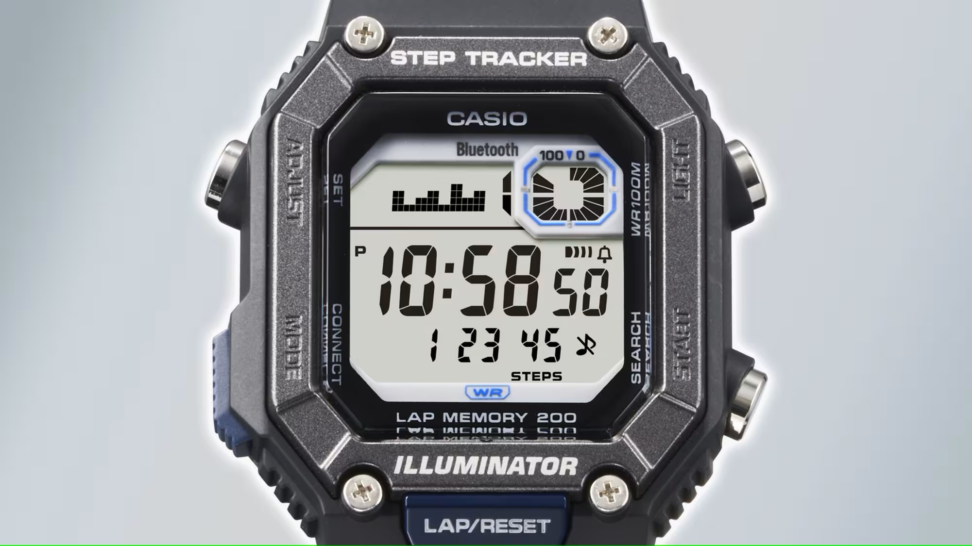 New Casio WS-B1000: A Simple Digital Watch with Smart Features 3 Casio WS B1000 face