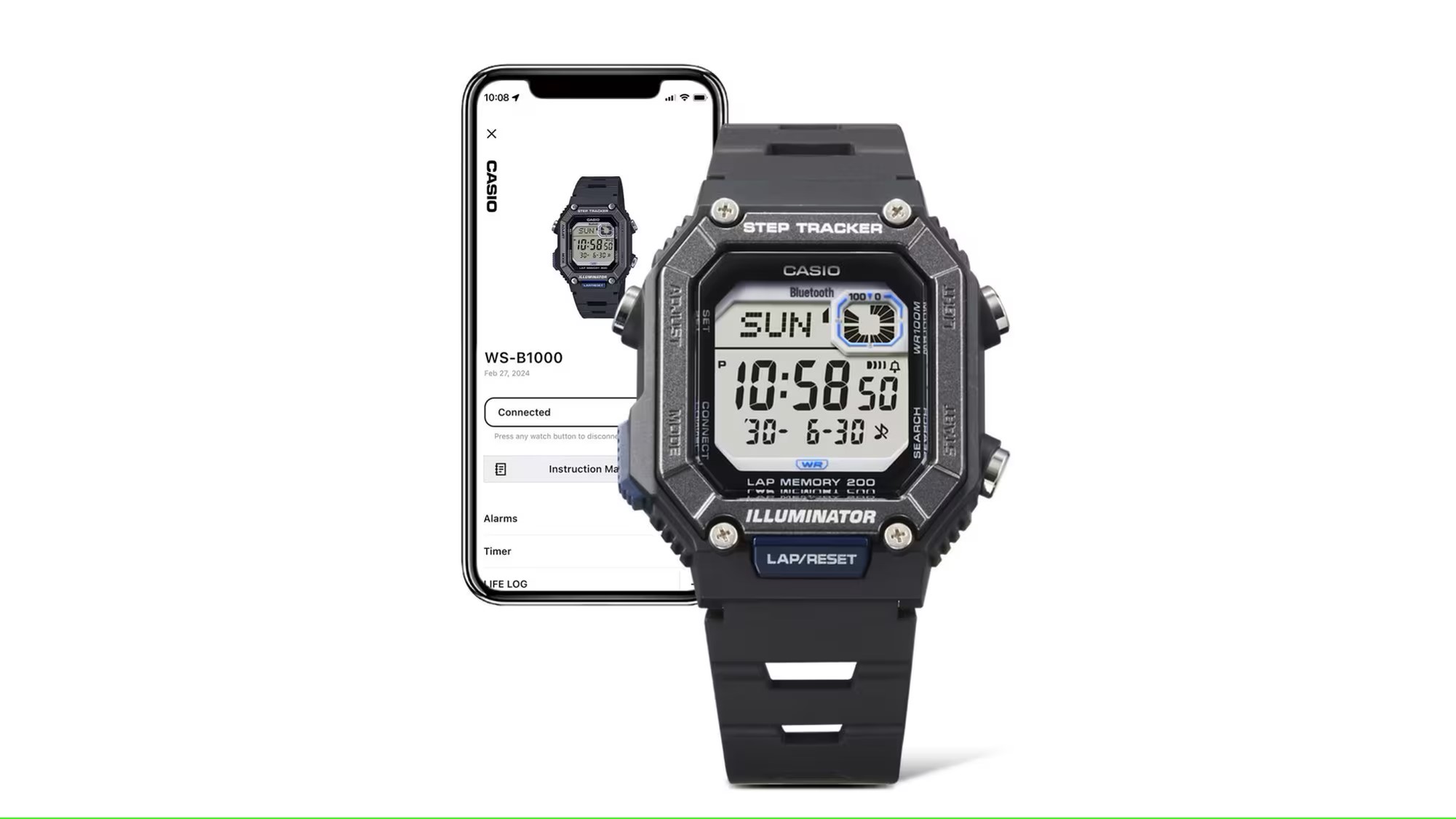 New Casio WS-B1000: A Simple Digital Watch with Smart Features 2 Casio WS B1000 app
