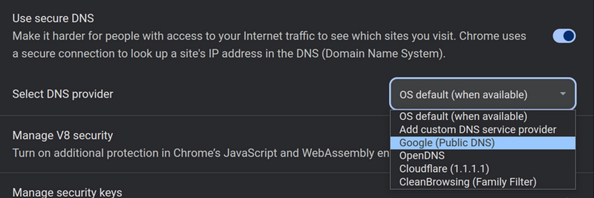 Maxis and TIME Seems to Have Implemented Transparent DNS Proxy to Block Websites 1 Chrome DNS Settings