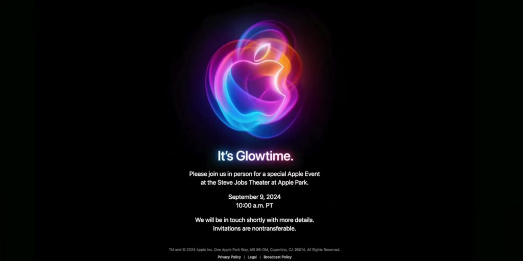 Apple Sep 2024 Event: What's Confirmed, Rumored, and Unlikely! 1 0.1 intro glowtime
