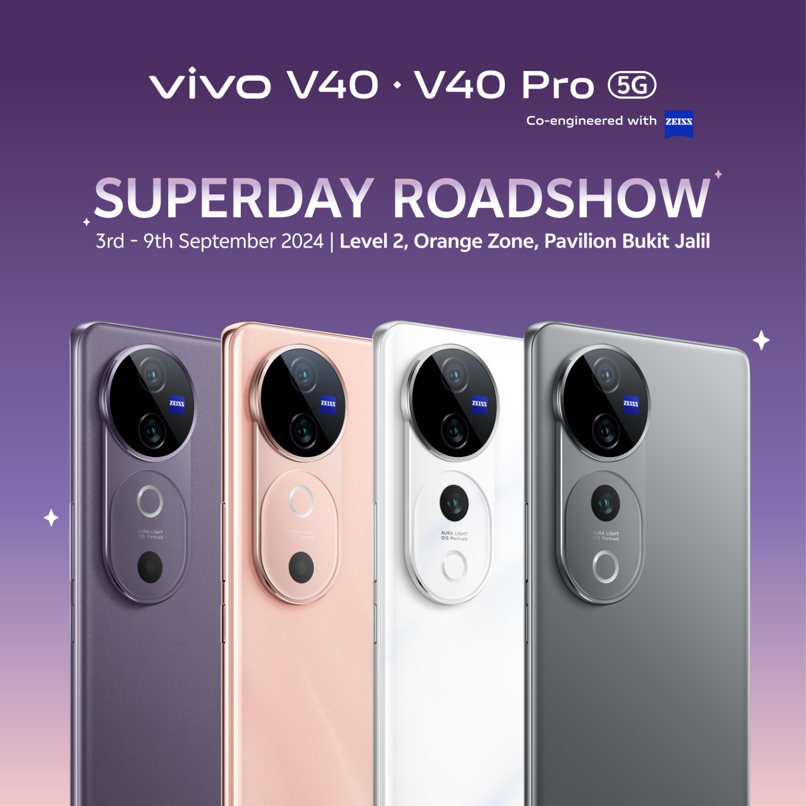 vivo V40 and V40 Pro Superday Roadshow: Experience the Latest with Exclusive Offers and Prizes! 1 vivo V40 and V40 Pro Superday Roadshow