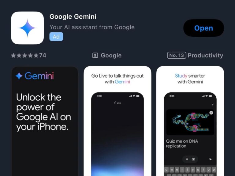 Gemini Live on iPhone cover