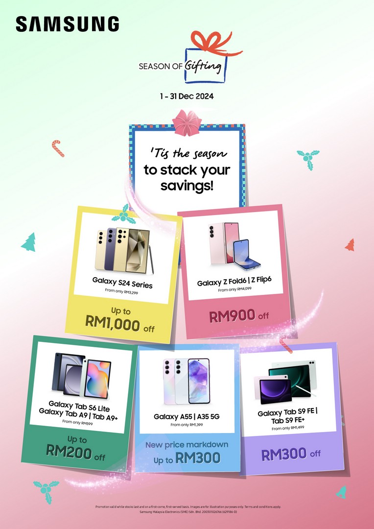 Samsung Year-End Promo: Save up to RM1,000 on Samsung Galaxy S24 Series and More! 1 Tis The Season to be Jolly with Samsung Year End Promo