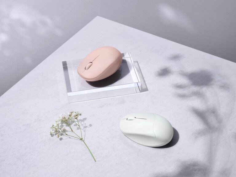 ASUS Fragrance Mouse MD101 (Iridescent White, Rose Clay)
