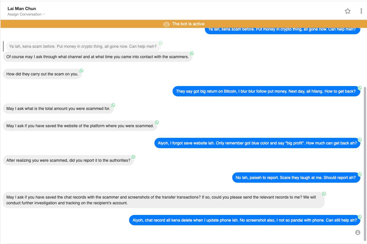Malaysian Entrepreneur Creates SOH AI Chatbot to Waste Scammers' Time 2 SOH AI Eng