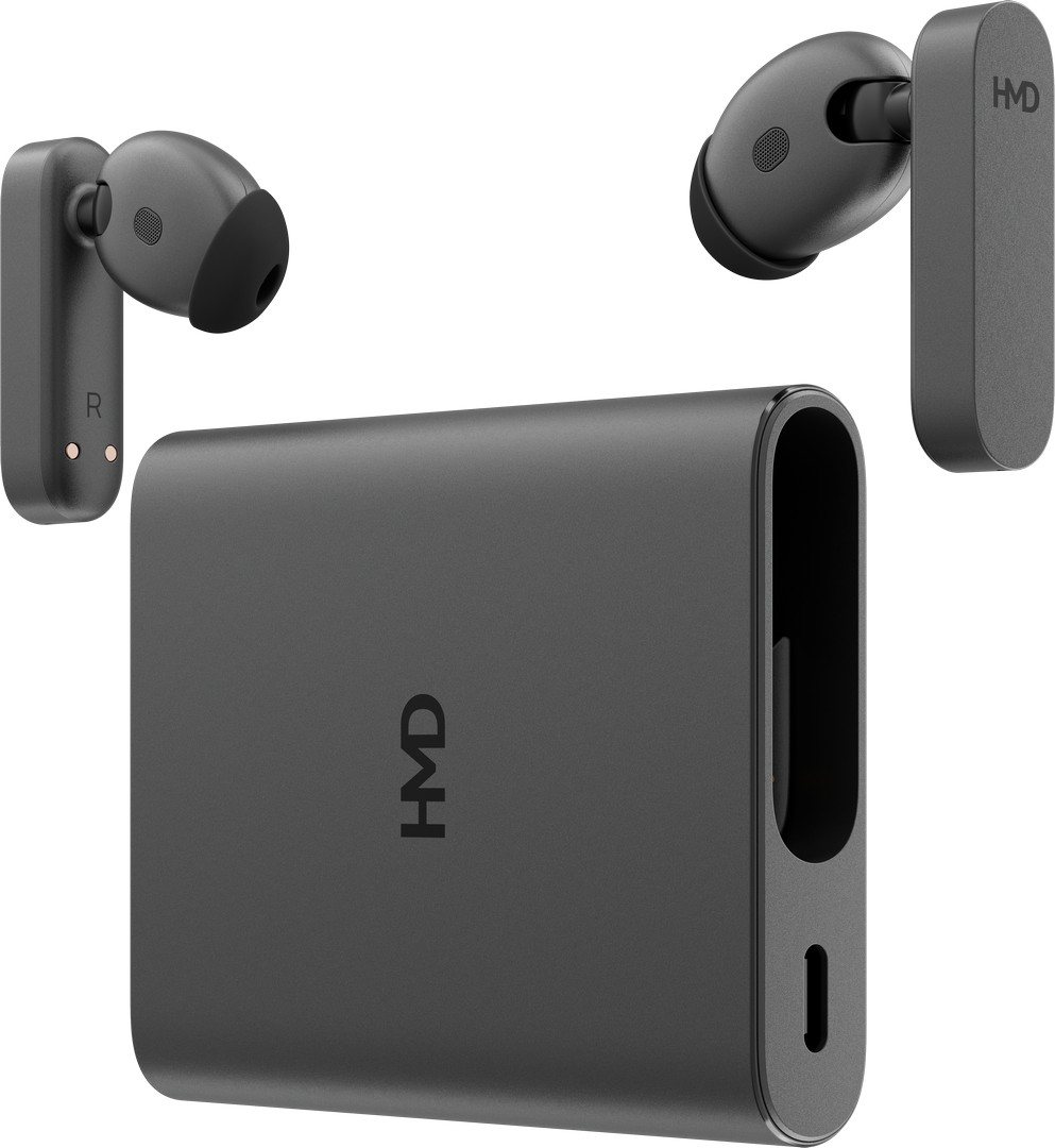 New HMD Amped Buds Has a Case That Can Charge Your Phone Wirelessly 1 HMD Amped Buds Black