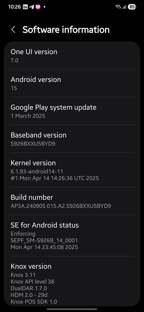 Samsung Resumes One UI 7 Rollout in Malaysia After Bug Fix 1 One UI 7 Rollout S24 Plus Settings
