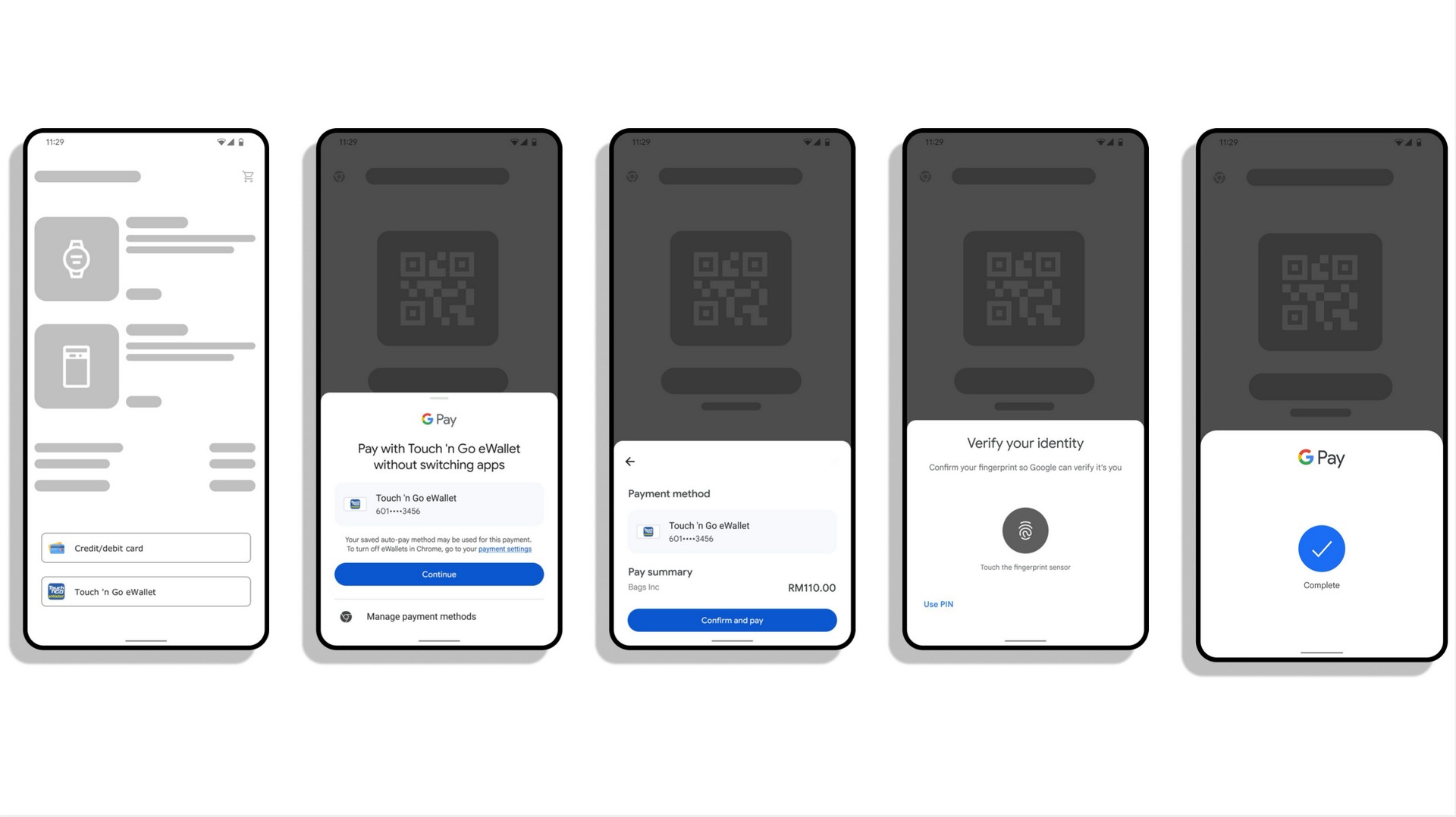Google Pay Integrates ShopeePay and TNG eWallet in Malaysia 2 Google Pay E Wallet payment flow