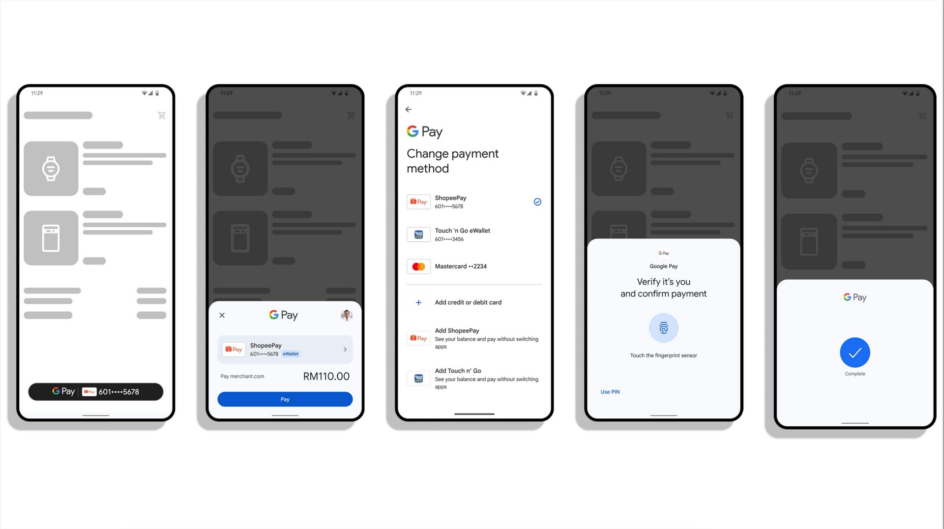 Google Pay Integrates ShopeePay and TNG eWallet in Malaysia 1 Google Pay button payment flow