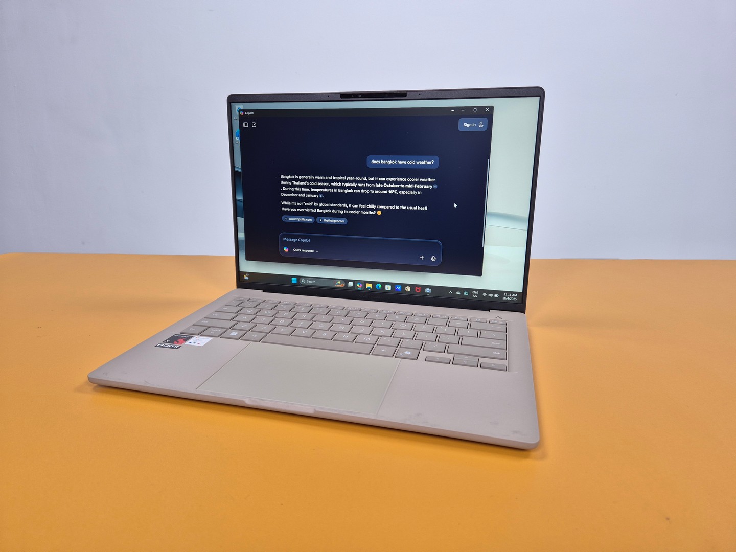 ASUS Zenbook A14 (UX3407Q) Review: Lightweight Elegance Meets AI-Enhanced Productivity 10 ASUS Zenbook A14 (UX3407Q) Review Copilot