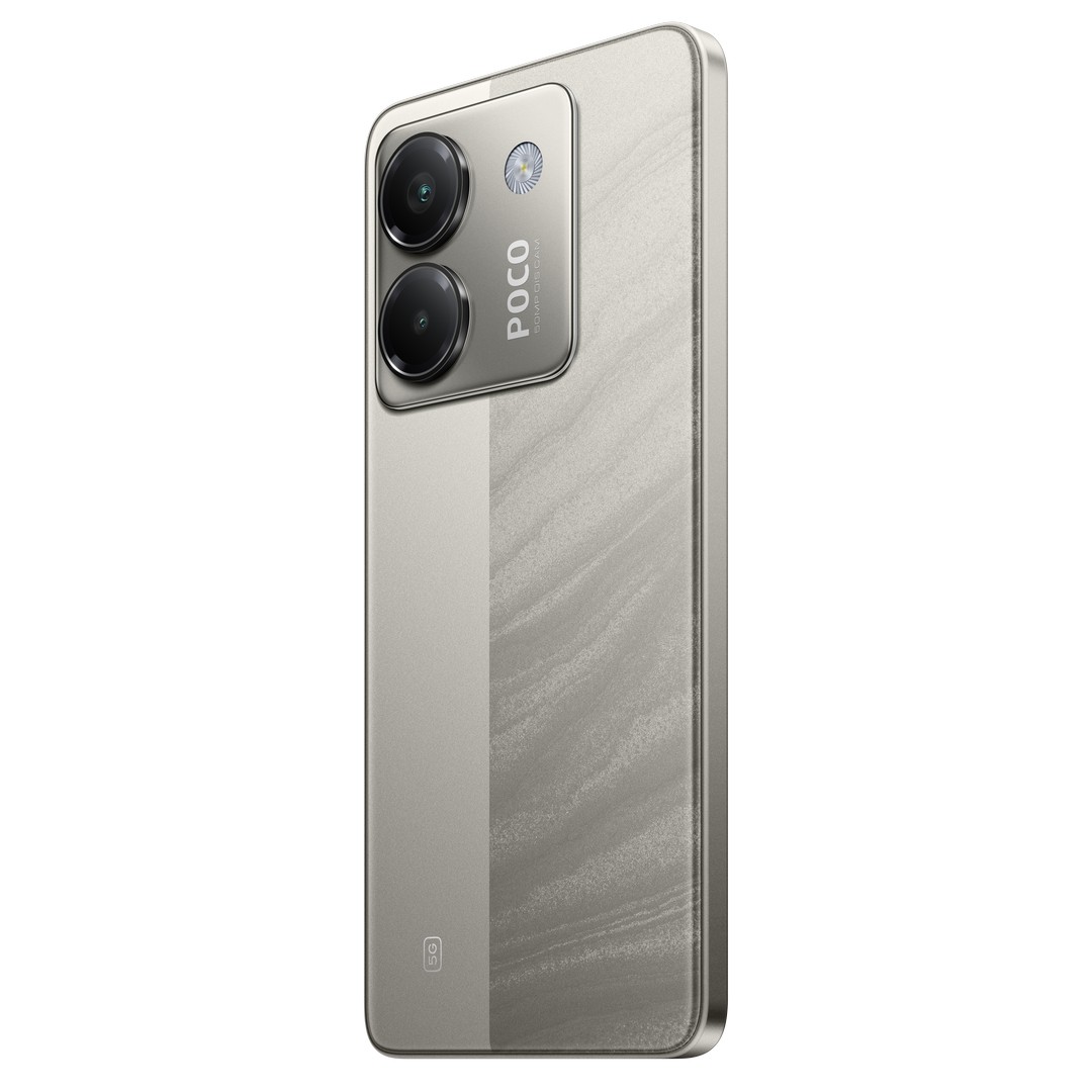 POCO M7 Pro 5G Arrives in Malaysia, Packing Performance and Premium Features 4 POCO M7 Pro 5G Titanium back 45 R
