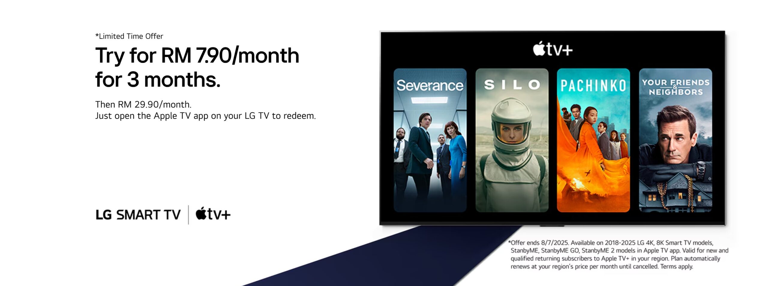 Malaysian LG Smart TV Owners Can Now Stream Apple TV+ for Less than RM8 1 LG Smart TV Apple TV+ Promo