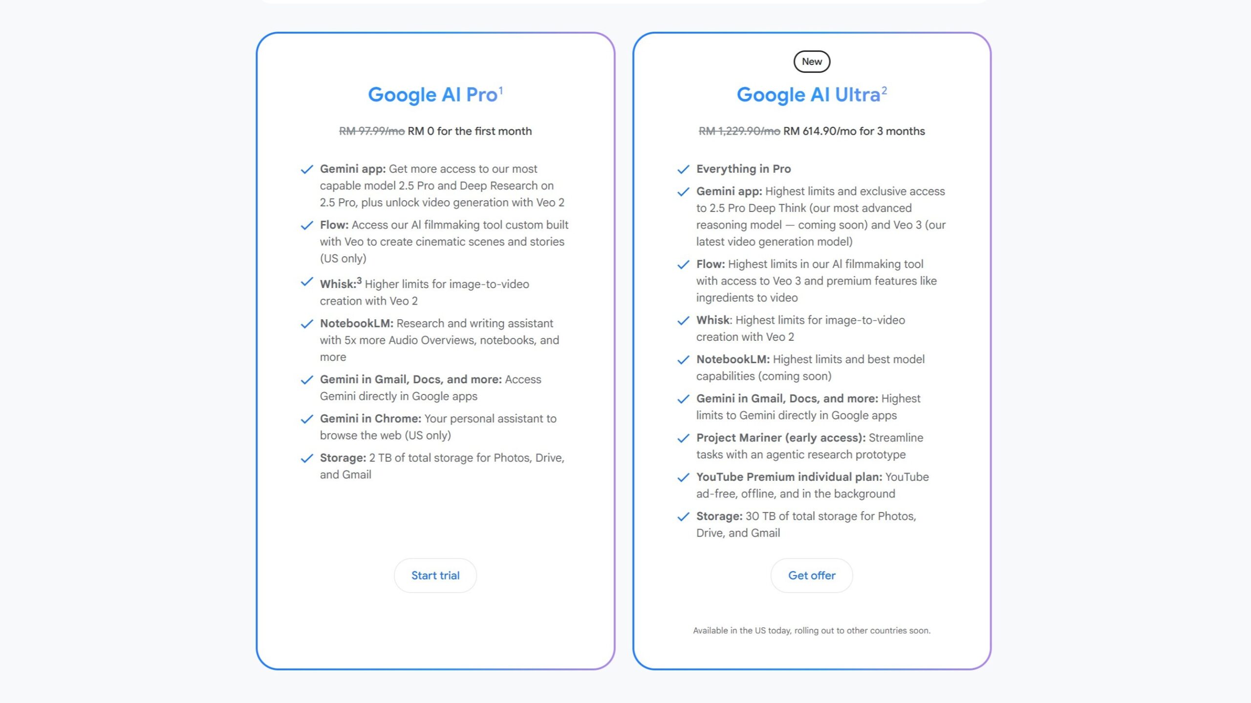 Google Launches Premium AI Pro and AI Ultra Subscription Tiers with Advanced Gemini and Video Generation Features 1 Google AI Pro AI Ultra Plans