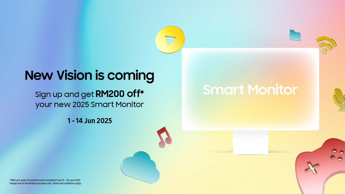 Samsung Unveils 2025 Smart Monitor Lineup in Malaysia, Featuring First-Ever OLED Model and AI-Powered Features 1 New vision is coming, Samsung introduces its first OLED Smart Monitor in Malaysia