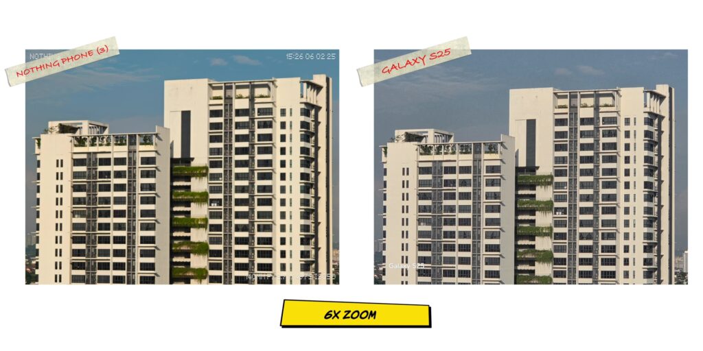 Nothing Phone (3) vs Samsung Galaxy S25: Style vs. Stability 164 4.7 6x zoom