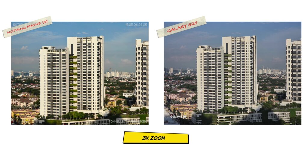 Nothing Phone (3) vs Samsung Galaxy S25: Style vs. Stability 162 4.5 3x zoom