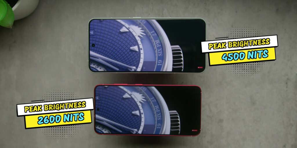 Nothing Phone (3) vs Samsung Galaxy S25: Style vs. Stability 146 2.3 peak brightness