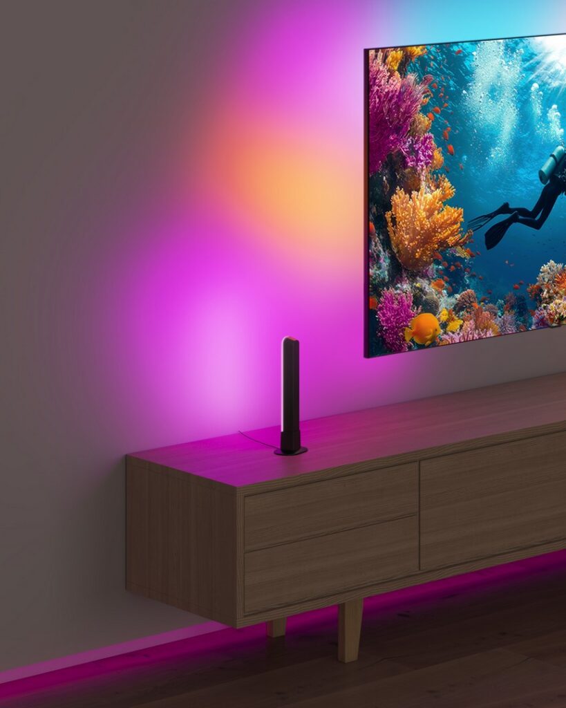 WiZ Launches New WiZ HDMI Sync Box and Gradient Lighting for Enhanced Entertainment 2 WiZ Gradient Bar Light