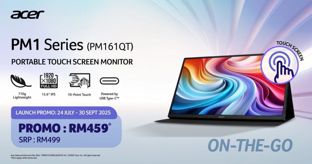 Acer Unveils Acer Swift Edge 14 AI and On-the-Go Displays During Acer Day 2025 4 Acer PM161QT
