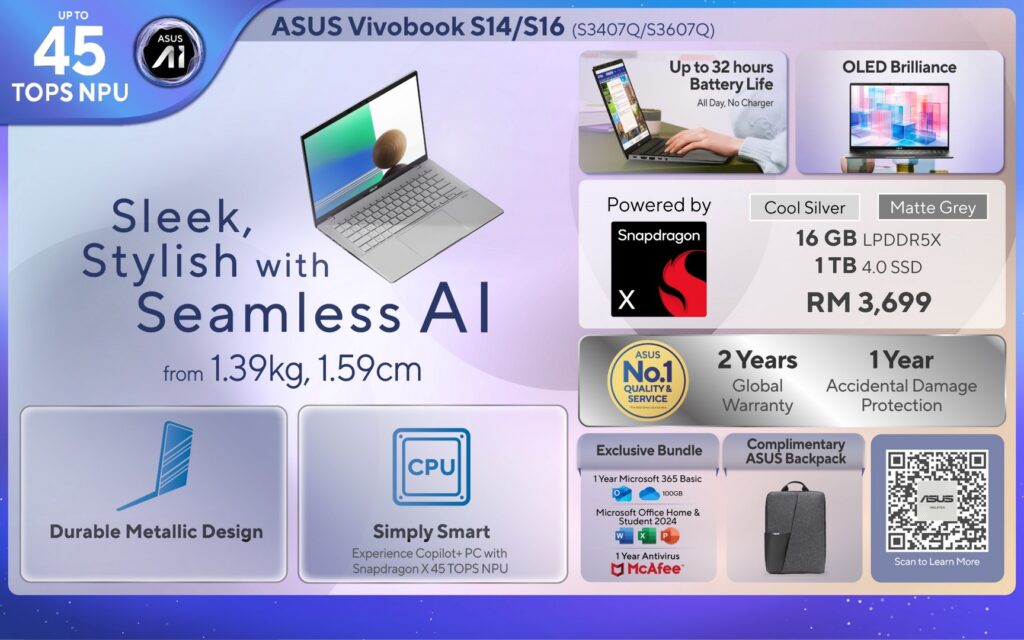 ASUS Vivobook S14 and S16 Malaysia Price