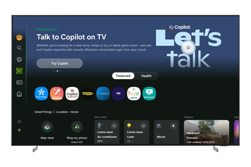 Samsung Brings Microsoft Copilot to 2025 TVs and Monitors