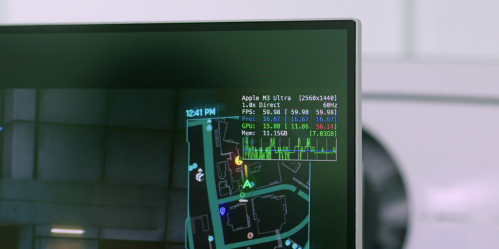 From 17K Video to AAA Gaming: Can the M3 Ultra Mac Studio Absolutely Handle It All? 🤔 7 2.2 steady 60fps