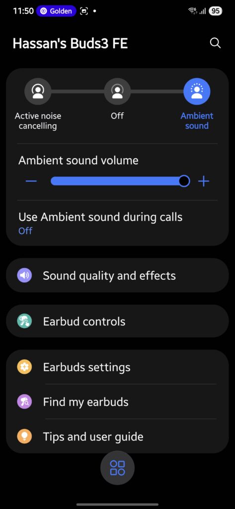 Samsung Galaxy Buds3 FE App 2
