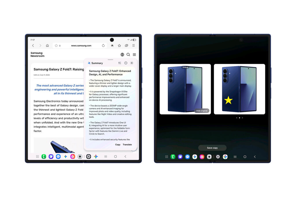 One UI 8 Roll Out Z Fold7