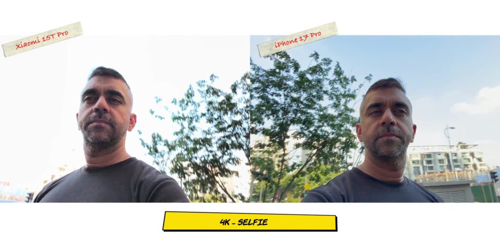 Xiaomi 15T Pro vs iPhone 17 Pro: In-Depth Camera Comparison 77 9.3 V selfie sky exposure