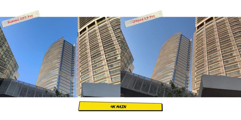Xiaomi 15T Pro vs iPhone 17 Pro: In-Depth Camera Comparison 70 8.7 V 4k main