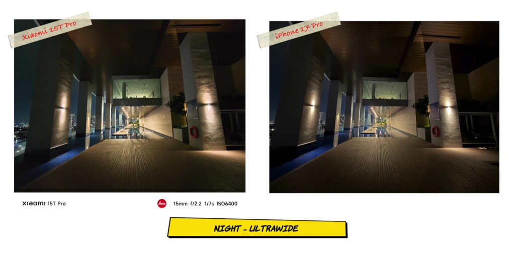 Xiaomi 15T Pro vs iPhone 17 Pro: In-Depth Camera Comparison 40 4.4 N UW darker