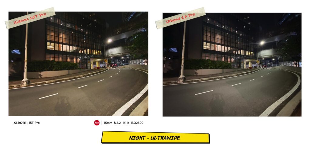 Xiaomi 15T Pro vs iPhone 17 Pro: In-Depth Camera Comparison 39 4.3 N UW lens flare