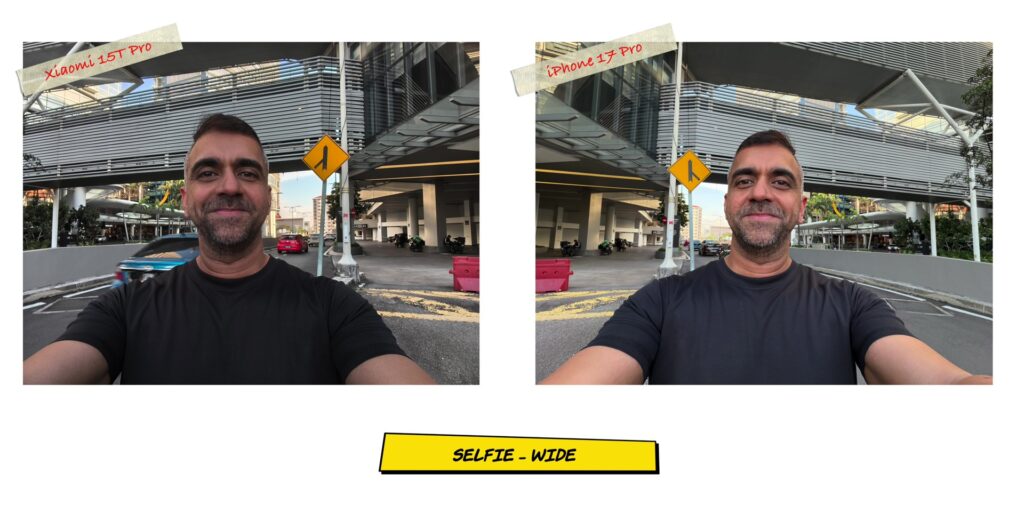 Xiaomi 15T Pro vs iPhone 17 Pro: In-Depth Camera Comparison 35 3.2 selfie wide