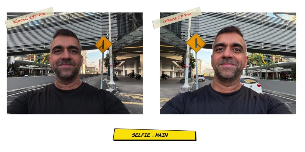 Xiaomi 15T Pro vs iPhone 17 Pro: In-Depth Camera Comparison 34 3.1 selfie main