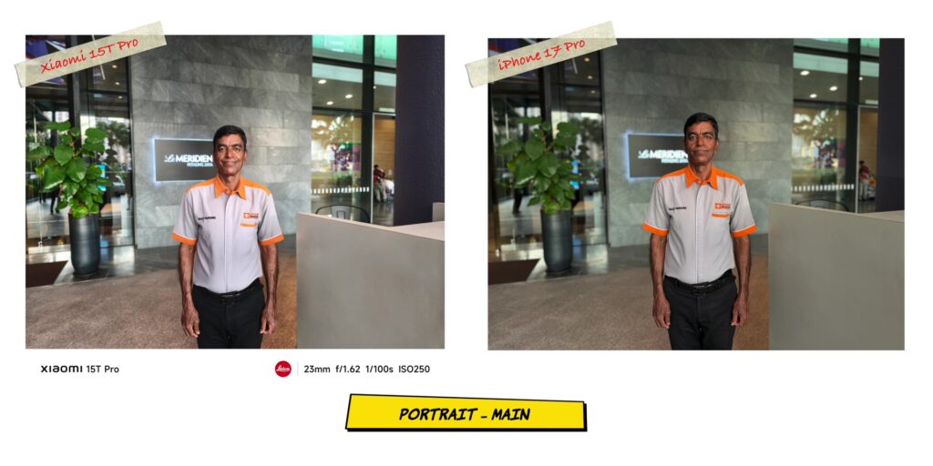 Xiaomi 15T Pro vs iPhone 17 Pro: In-Depth Camera Comparison 27 2.7 PRT human