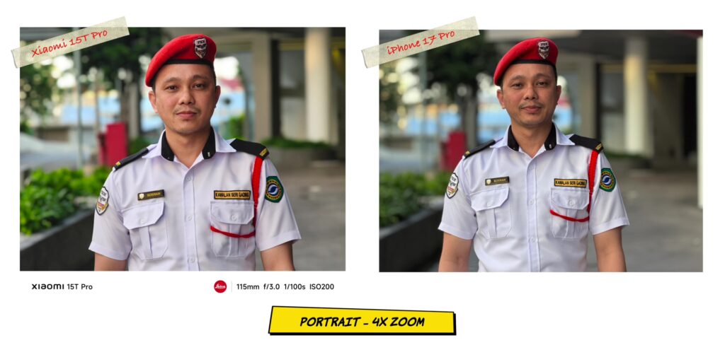 Xiaomi 15T Pro vs iPhone 17 Pro: In-Depth Camera Comparison 25 2.5 PRT 4x