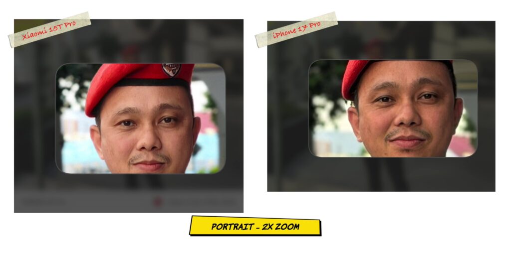 Xiaomi 15T Pro vs iPhone 17 Pro: In-Depth Camera Comparison 24 2.4 PRT 2x zoom