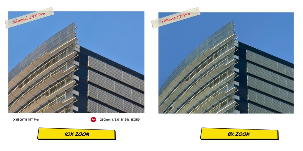 Xiaomi 15T Pro vs iPhone 17 Pro: In-Depth Camera Comparison 19 1.14 main2 10x