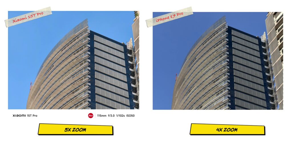 Xiaomi 15T Pro vs iPhone 17 Pro: In-Depth Camera Comparison 18 1.13 main2 5x