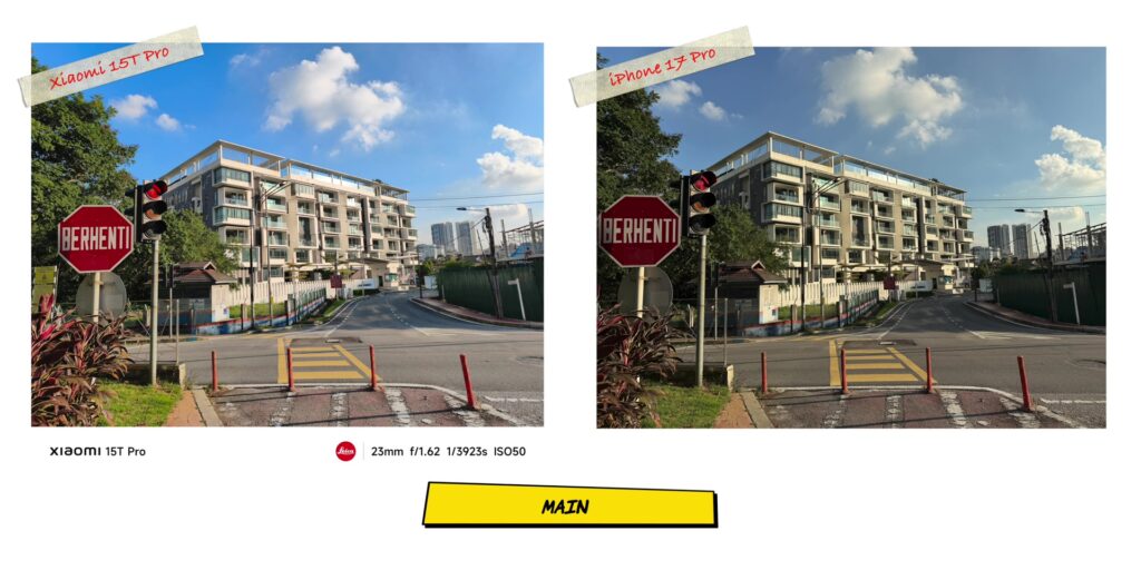 Xiaomi 15T Pro vs iPhone 17 Pro: In-Depth Camera Comparison 9 1.4 main one