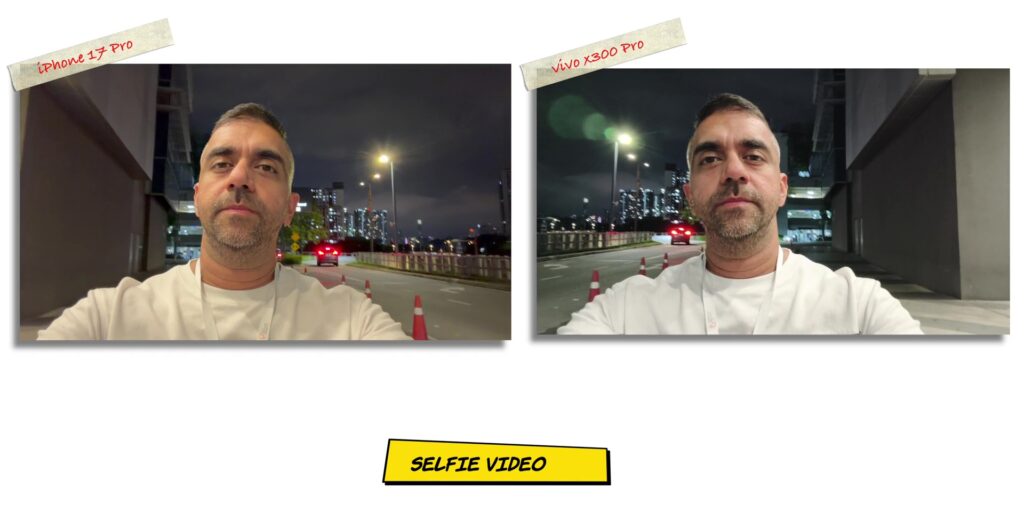 vivo X300 Pro vs iPhone 17 Pro: In-Depth Camera Comparison 81 9.6 V N selfie