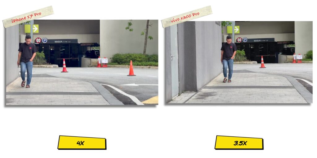 vivo X300 Pro vs iPhone 17 Pro: In-Depth Camera Comparison 74 8.7 V 4x stabi