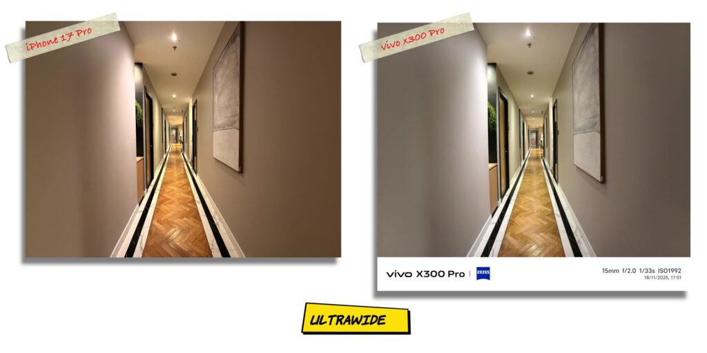vivo X300 Pro vs iPhone 17 Pro: In-Depth Camera Comparison 56 7.1 N UW